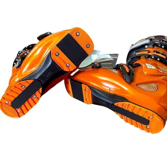 ROSSIGNOL Skiboots Orange/Leather Size 23.5 (6.5) NEW IN BOX - Picture 11 of 16